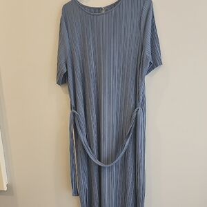 Wonderly Long Sleeve Blue Dress
